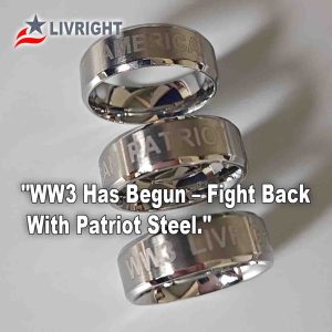 Patriot Ring Titanium Silver